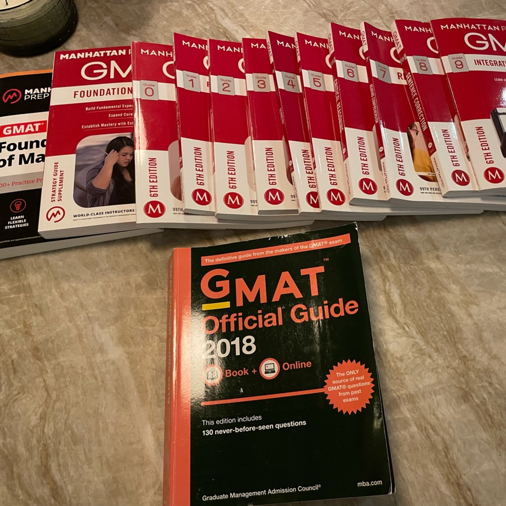 Manhattan Prep GMAT books. WHOLE COLLECTION 2018. Hardly used!